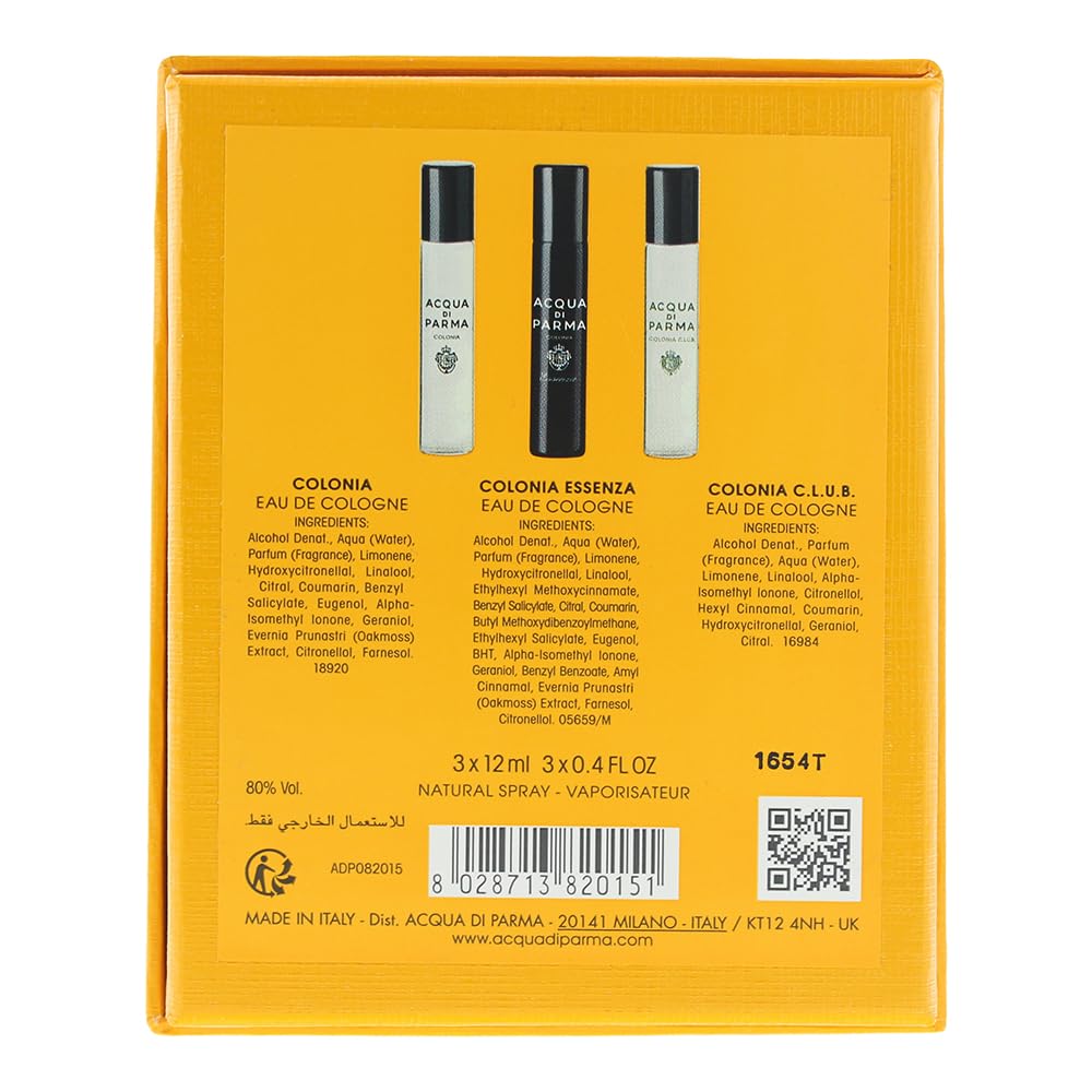 Acqua Di Parma Colonia Cologne Men Travel Spray Gift Set