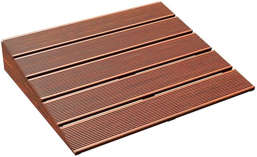 Wooden Threshold Ramp for Doorways and Outdoor Steps, Portable Step Ramp for Wheelchair, Scooter, Pets and Garden Use, Non-Slip Accessibility Ramp(60cm-23.6in)