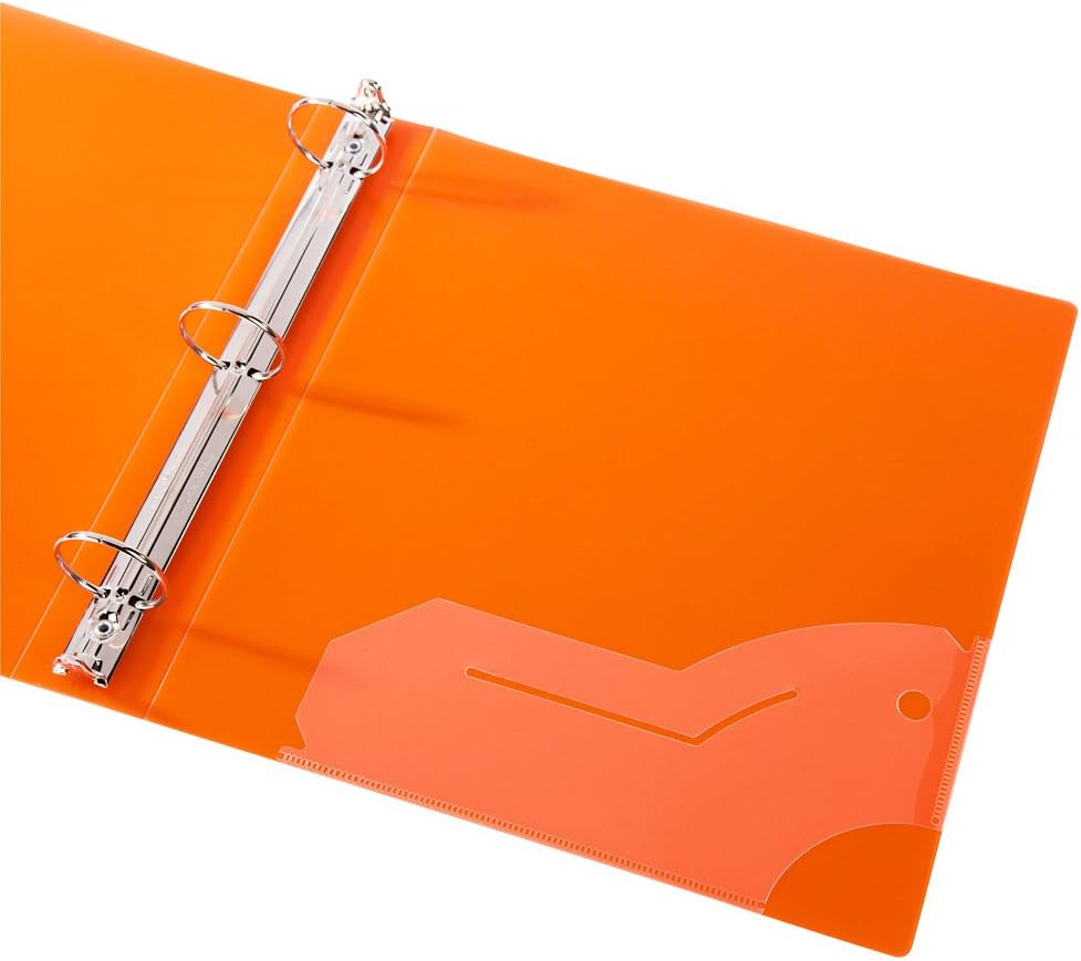 Filexec 3 Ring Binder, 1.5 Inch Capacity, Frosted, Letter Size, Blueberry, Strawberry, Grape, Lemon, Lime, Tangerine (50160-6493) (Pack of 24)