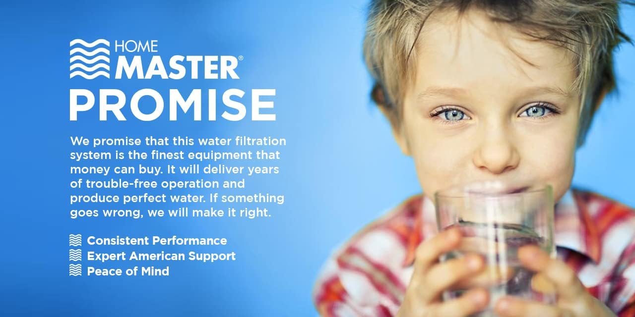 Home Master HMF2SmgCC Whole House Water Filter, 4-layer sediment filter 25 to 1 micron, Powerful Up-Flow KDF85 & Catalytic Carbon 10gpm, 1' NPT ports, Patented heavy steel bracket fits 16' wall studs