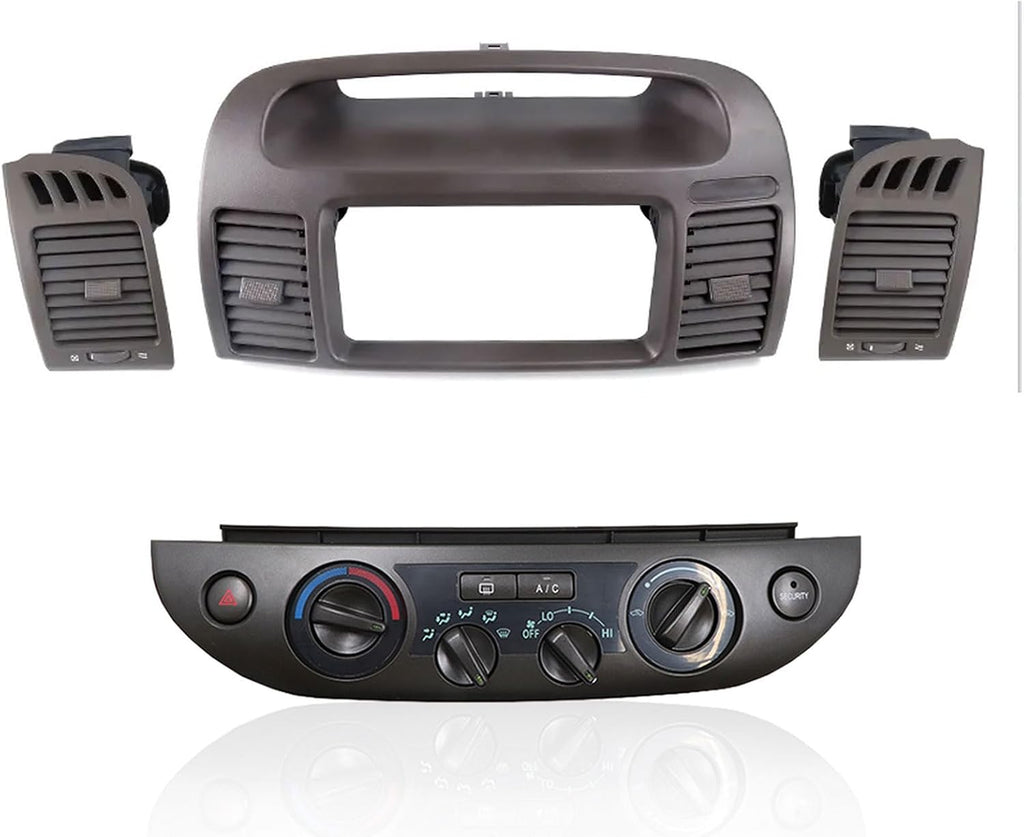 Center Dash A/C Outlet Air Vent Panel for Toyota Camry 2003-2006 Air conditioning outlet assembly-Beige Brown
