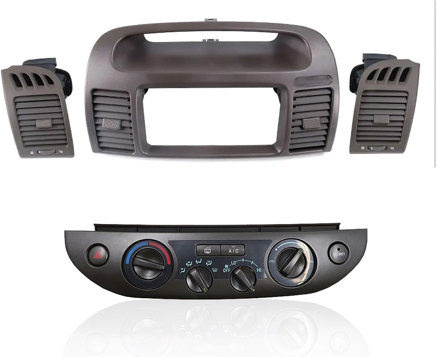 Center Dash A/C Outlet Air Vent Panel for Toyota Camry 2003-2006 Air conditioning outlet assembly-Beige Brown