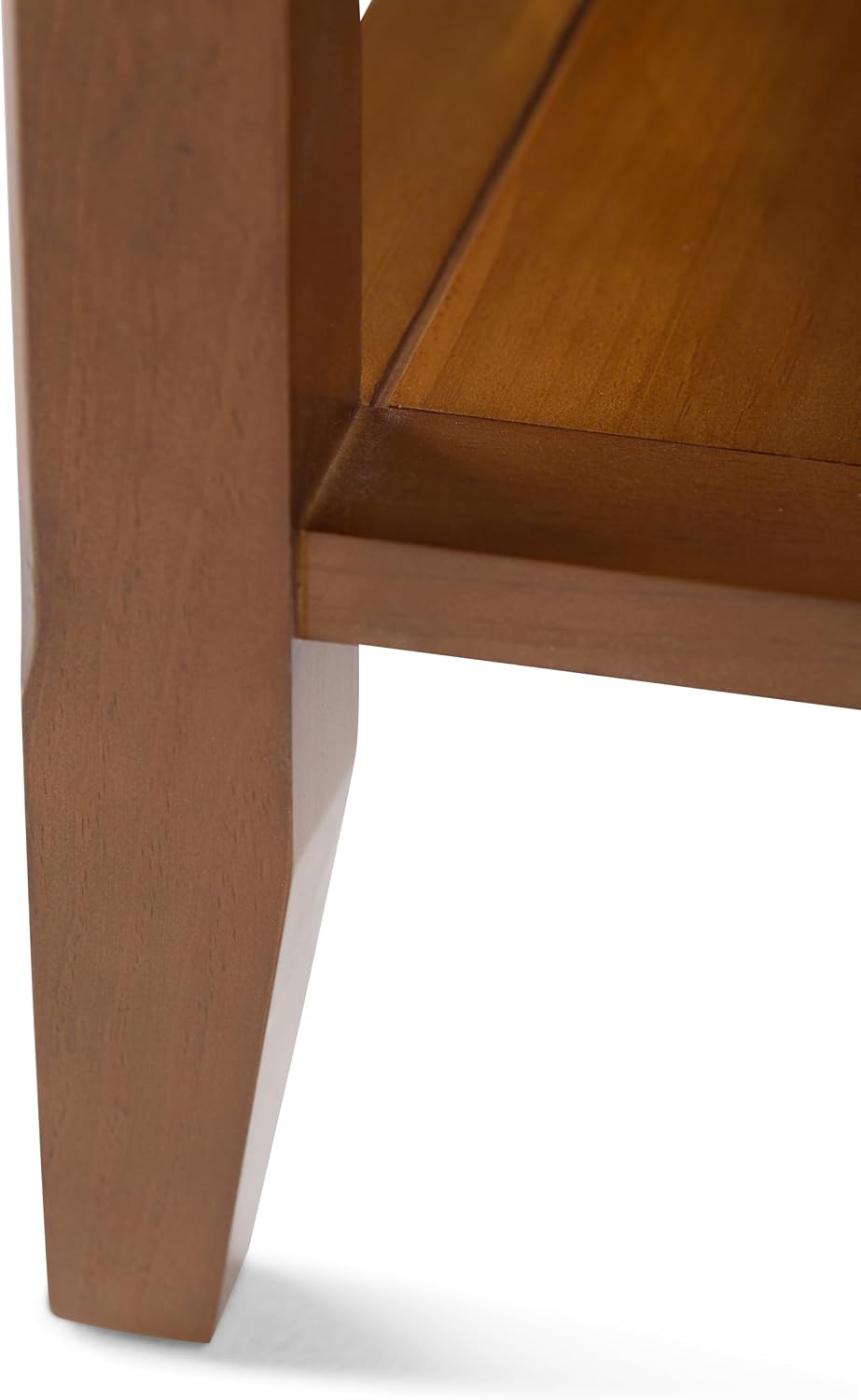 SIMPLIHOME Acadian Solid Wood 19 inch Wide Transitional-Style Side Tables in Light Golden Brown for the Living Room and Bedroom (Set of 2)