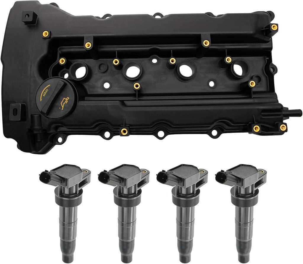 TRQ Ignition Coil Kit 5 Piece Compatible with 2011-2014 Hyundai Sonata 2011-2013 Tucson 2010-2013 Kia Forte Forte Koup 2011-2015 Optima Sportage