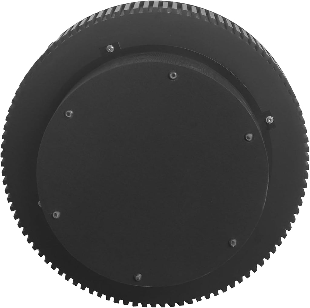 31.49' Round Coffee Table with Storage for Living Room, Modern Wooden Coffee Table Circle Center Table with Solid Wood Veneered, Easy Assembly, Black