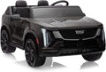 24V Ride On Car, Licensed Cadillac Battery Powered Electric Vehicle w/Remote Control, 2 Seater, 4-Wheel Shock Absorbers, Smooth Start, Music, LED Lights for Boys Girls