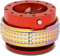 NRG Innovations SRK-210RD/MC Quick Release Kit (Red Body / Neochrome Pyramid Ring)