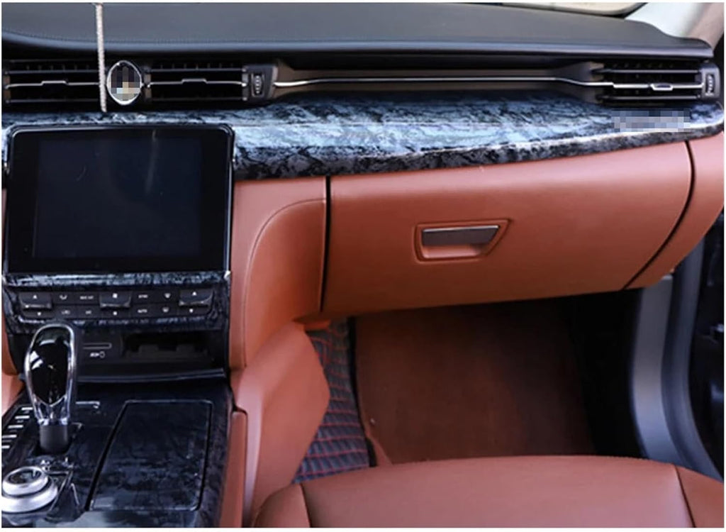 Dashboard Panel Decoration Cover Trim Compatible with Maserati Quattroporte 2014-2021 Carbon Fiber Car Interior Accessories(Carbon Fiber-LHD)