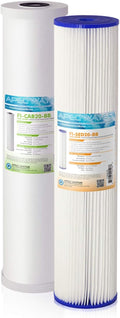 APEC Water Systems Filter-SET-CB2-20BB 20' Whole House Sediment and Carbon Replacement Filter Set, White