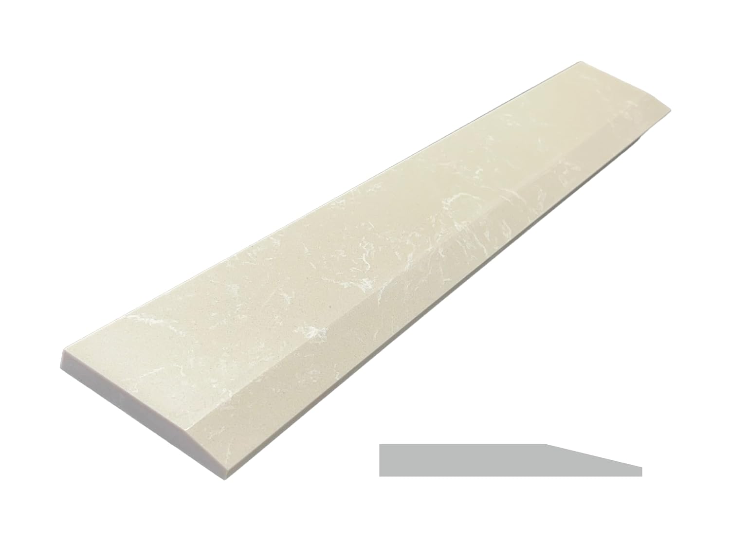 Single Hollywood Engineered Marble Threshold for FloorTransitions (Beige, 5' x 36')