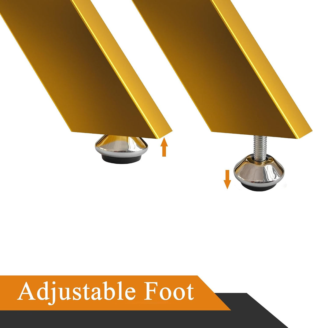Glass 3 Piece Living Room Table Set,Glass Coffee Table and End Table Sets,Accent Table Sofa Table Sets with X-Designed Metal Legs and Tempered Glass Tabletop for Living Room Furniture (3, Gold)
