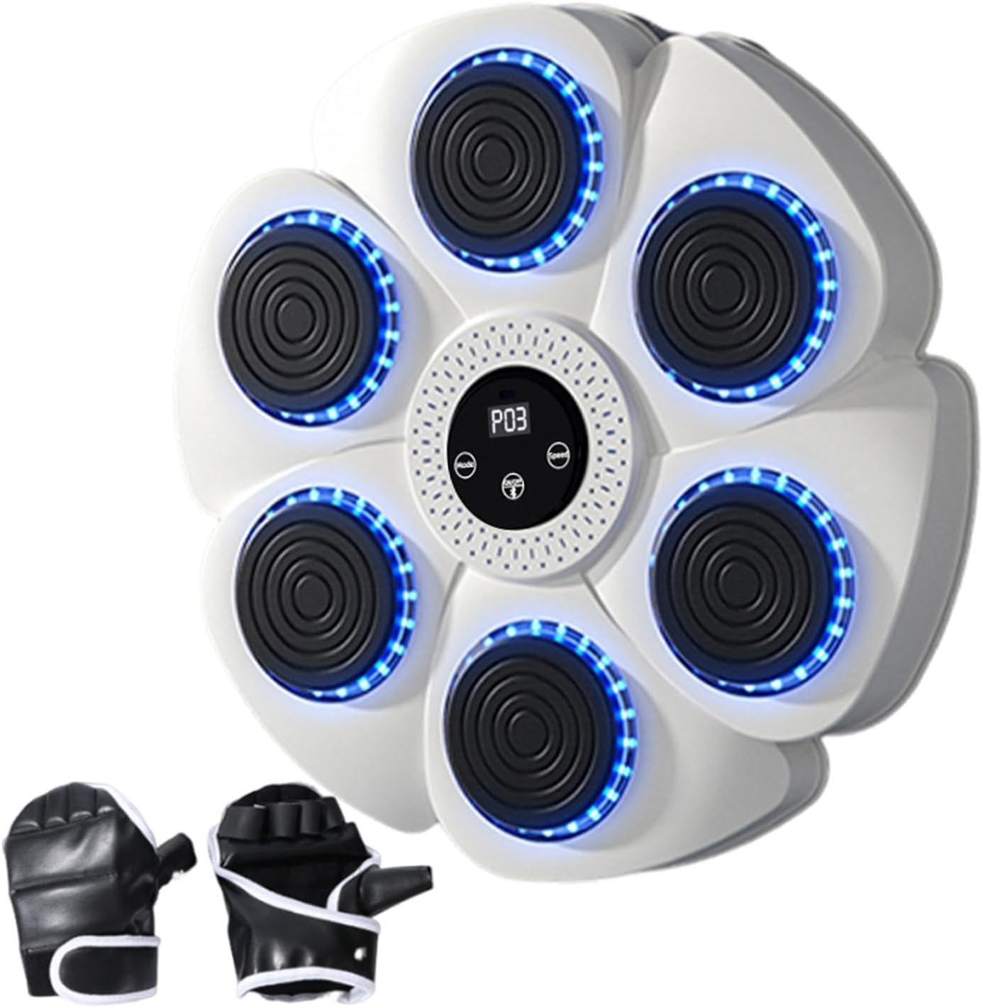 Music Boxing Machine - 40cm Smart Music Punching Machine Wall Punch Mat for Music | Music Punching Machine Indoor Wall Boxing Machine with Gloves Boxing Equipment