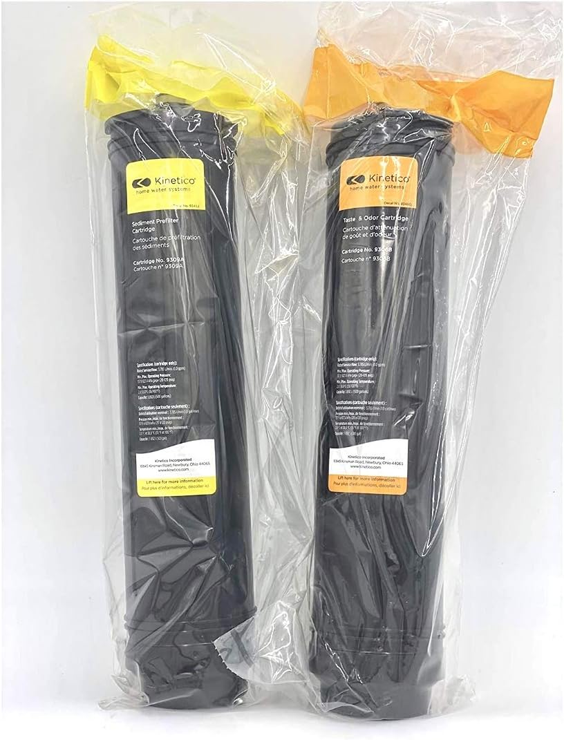 Kinetico K2 or K5 Water Systems Taste Odor and Sediment Pre Filter Cartridge 9309A Yellow & 9306B Orange