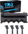 TRQ Ignition Coil Kit 5 Piece Coil on Plug Compatible with 2013-2015 Acura ILX 2012-2015 Honda Civic 2016-2019 HR-V
