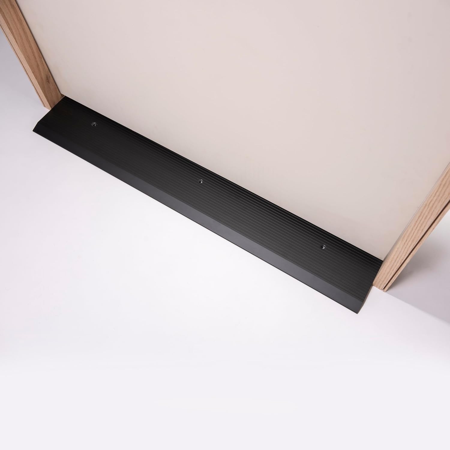 ADA Tile Saddle Threshold Aluminum ADA Compliant Door Saddle for Tile Floors – 1/2' Height – 5-1/2' or 6-1/2' Wide – Prehung Ready, Top Screw Holes Commercial-Residential (48'x 6 1/2')