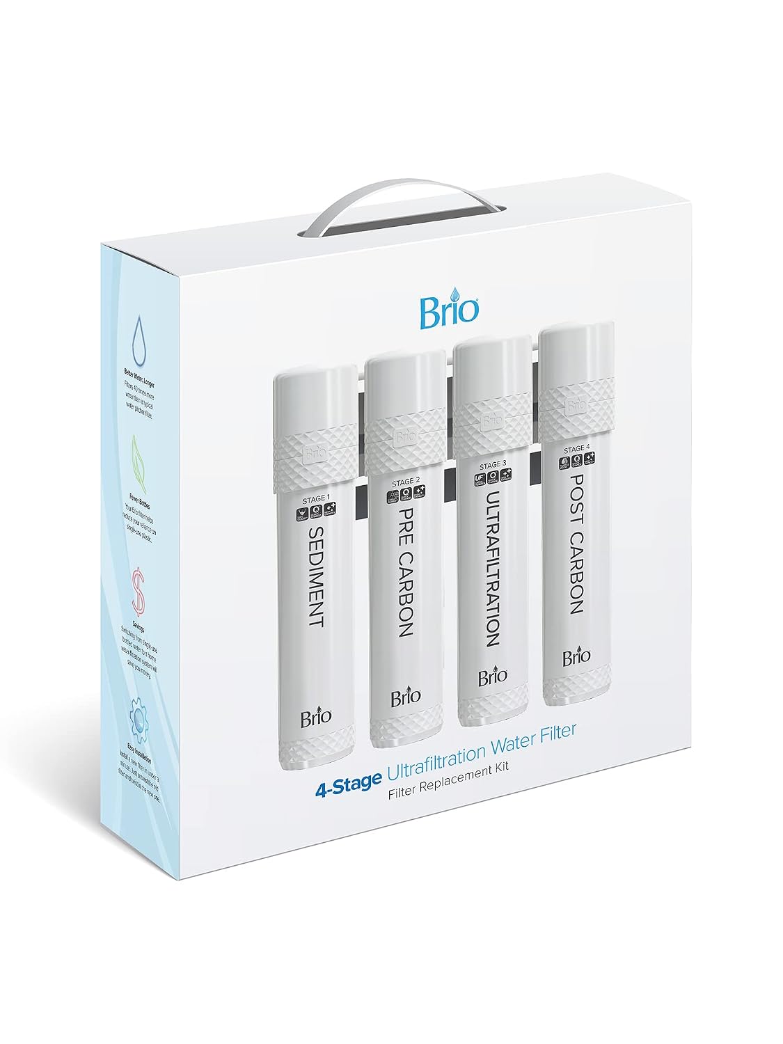 Brio 4-Stage Filter Replacement Kit for Ultrafiltration Water Cooler Dispensers