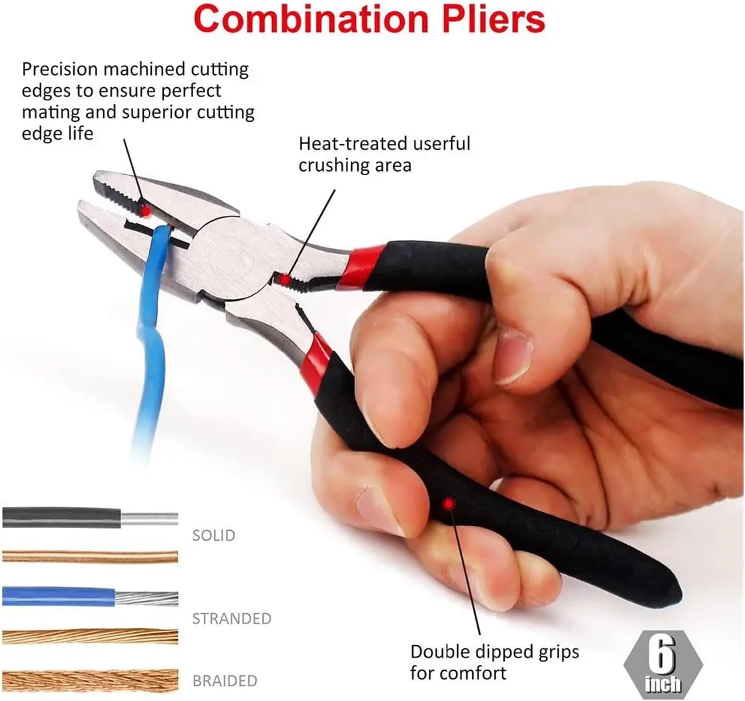 Pipe Expander, 7-piece Tough Alloy Steel Pliers Set With Locking Mechanism Secure Grip And Easy Cutting Turning Clamping Twisting ANSI