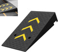 Portable Curb Ramps Rubber Kerb Ramps Heavy Duty Threshold Ramp Portable Door Step Ramps for Wheelchair Mobility Scooters Motorcycle Sidewalk 1 Pack(10cm/4' Rise Height)