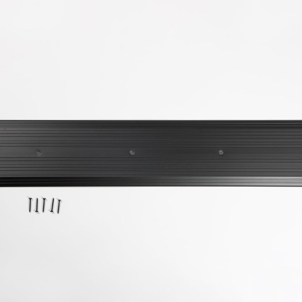Aluminum Thresholds 7 Inch - Residential/Commercial use Saddle/Handicap Easy Installing and Accessible/Fire Proof Rated (72', Black)