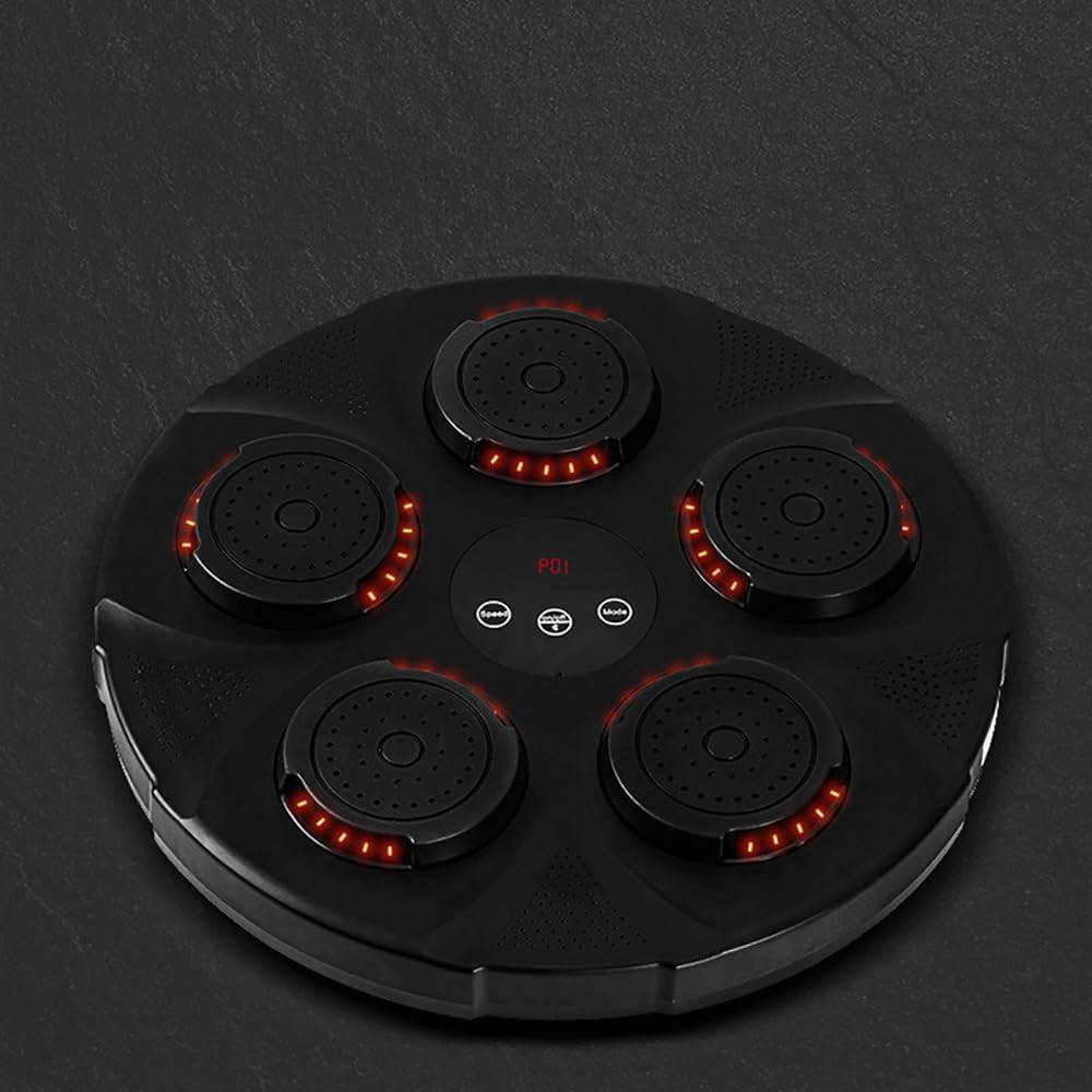 Smart Electronic Music Boxing Machine, Wall Mounted Punch Force Tester with Light and Music, LCD Display The Number of Strikes, for Kick Boxing, Karate, Taekwondo, Wing Chun