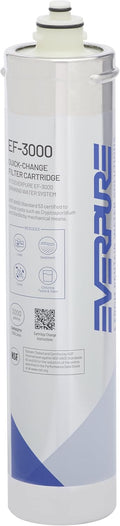 Pentair Everpure EF-3000 Quick-Change Filter Cartridge, EV985750, for Use in Everpure EF-3000 Full Flow Drinking Water System, 3,000 Gallon Capacity, 0.5 Micron
