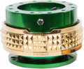 NRG Innovations SRK-210GN/CG Quick Release Kit (Green Body/Chrome Gold Pyramid Ring)