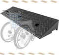 Curb Ramp 1-5'' Rise Wheelchair Ramp Non-Slip Threshold Ramps, Heavy Duty Shed Storage Ramps, Rubber Driveway Ramps for Cars, Motorcycles, Warehouse(100x25x4cm/39.3x9.8x1.57in)