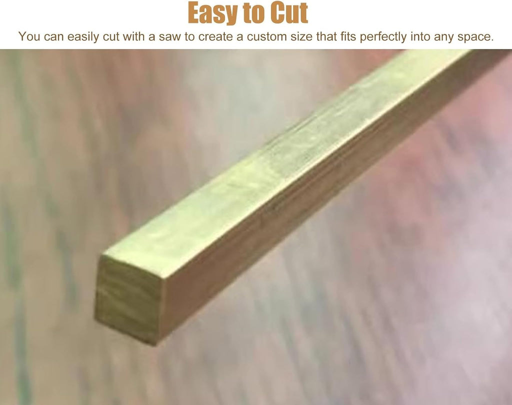Extra Narrow Floor Transition Strip - Brass Seam Binder for Doorways, Gap Covering Threshold for Wood to Tile Flooring Transition, Durable and Stylish Flooring Solution