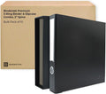 3-Ring Premium Binder & Slip Case Combo, Pack of 10 - Black, 2' Spine Width, 325 Sheet Capacity, 1.25' D-Rings, Linen-Textured Covers, Steel Reinforced Edges by Bindertek