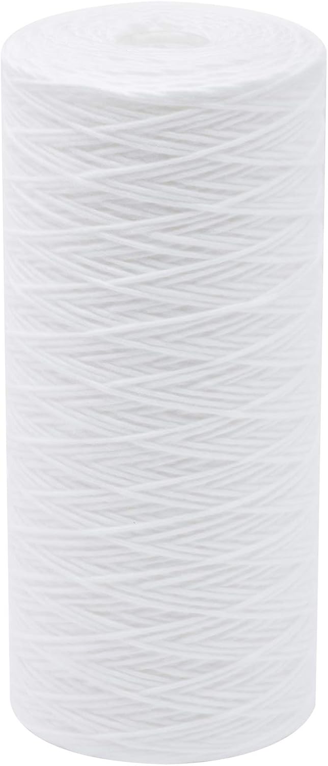 Pentair Pentek WP.5BB97P Big Blue Sediment Water Filter, 10-Inch, Whole House Polypropylene String-Wound Filter Cartridge, 10' x 4.5', 0.5 Micron 1 Count (Pack of 8)