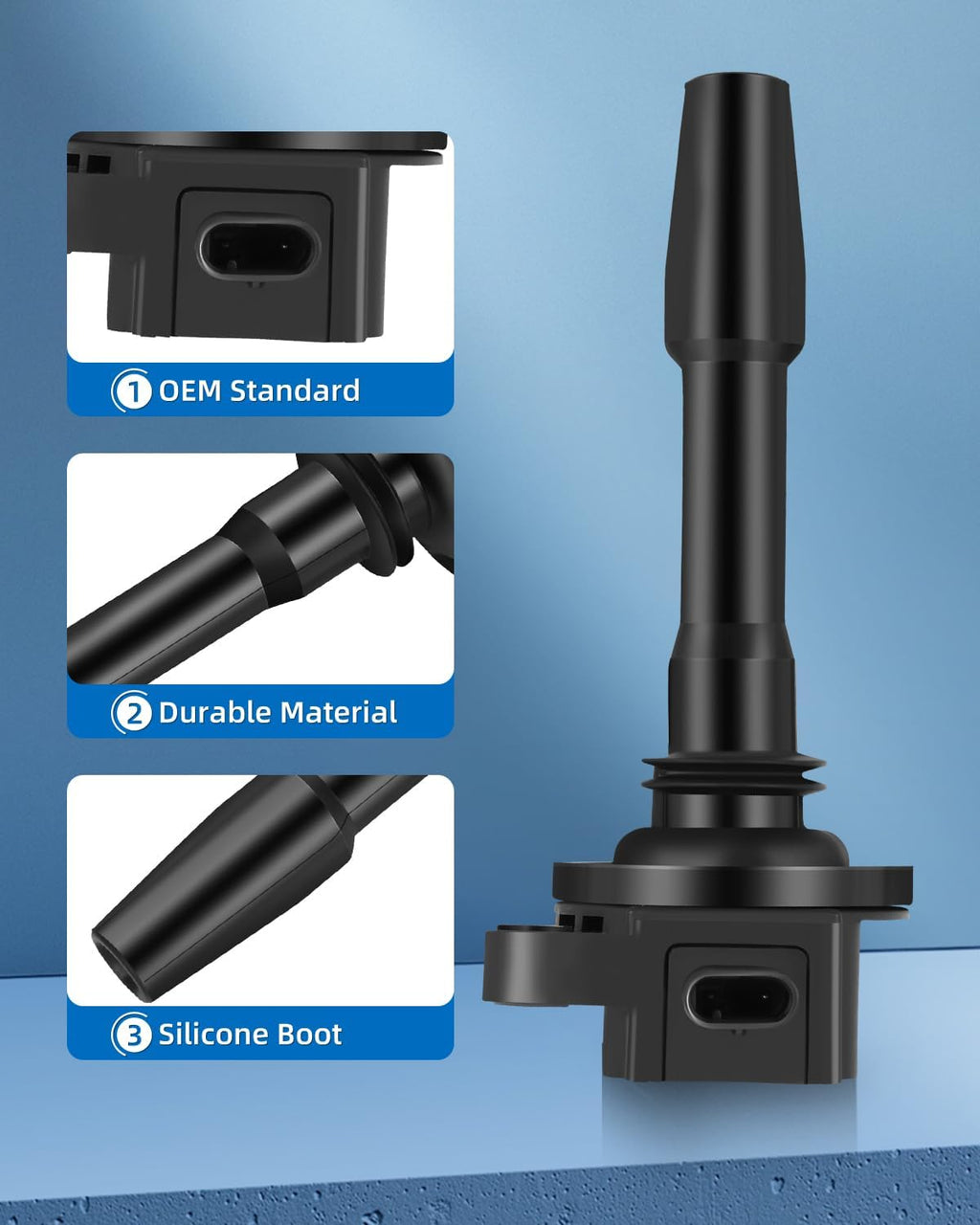 ECCPP UF825 6 ignition coils with 6 iridium Spark Plugs for ford for F-150 2018-2021, Explorer 2020-2021, Transit-150/250/350/350, 3.3L 3.5L, JL3Z12029A UF825 DG564
