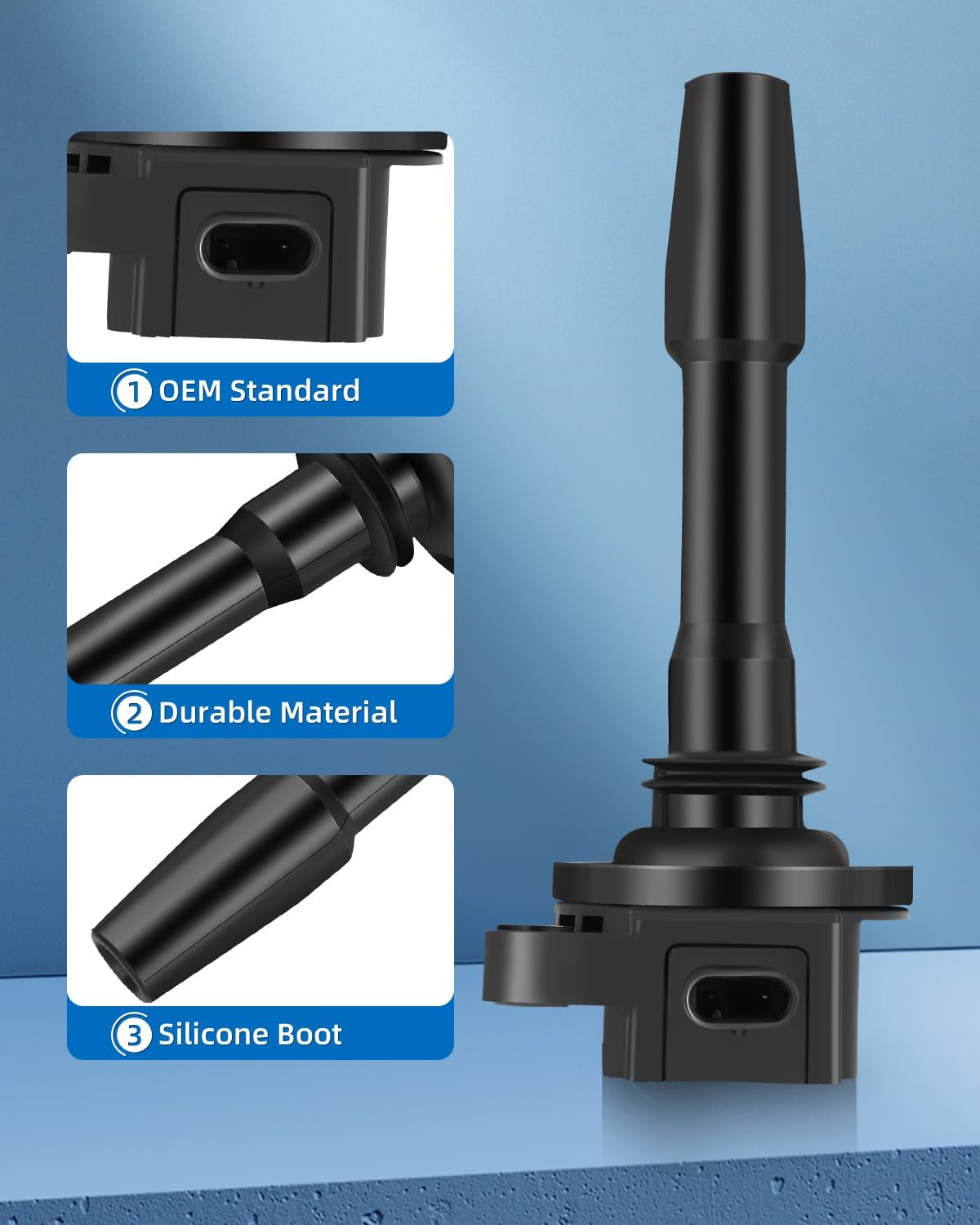 ECCPP UF825 6 ignition coils with 6 iridium Spark Plugs for ford for F-150 2018-2021, Explorer 2020-2021, Transit-150/250/350/350, 3.3L 3.5L, JL3Z12029A UF825 DG564