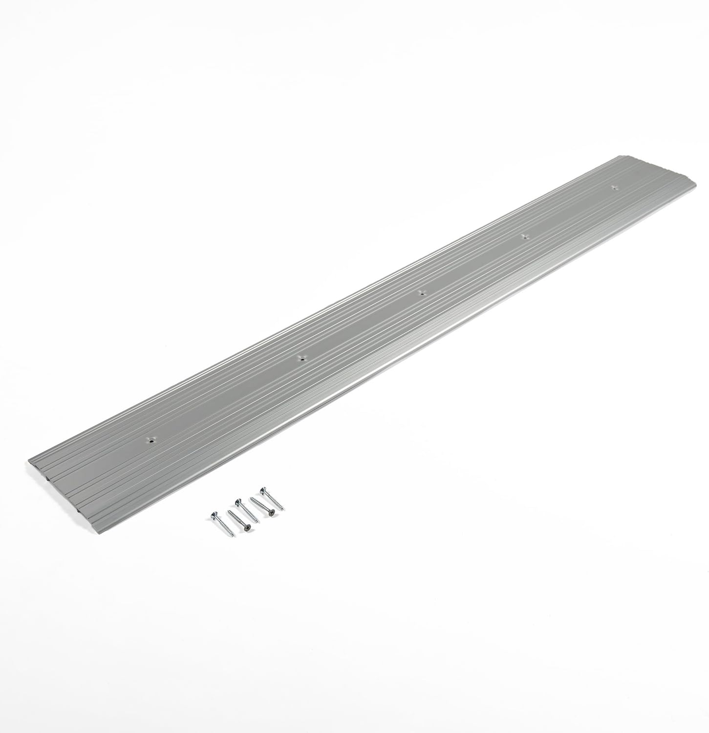 Aluminum Thresholds 7 Inch - Residential/Commercial use Saddle/Handicap Easy Installing and Accessible/Fire Proof Rated (48', Silver)