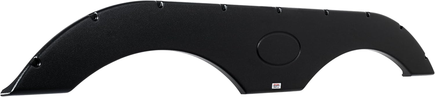 ICON Tandem Axle RV fender skirt FS1770 for Crossroads, Dutchmen, Forest River, Keystone, Palomino, KZ, Heartland, Skyline & more - 69 3/8' x 9 1/2' overall measure, Black