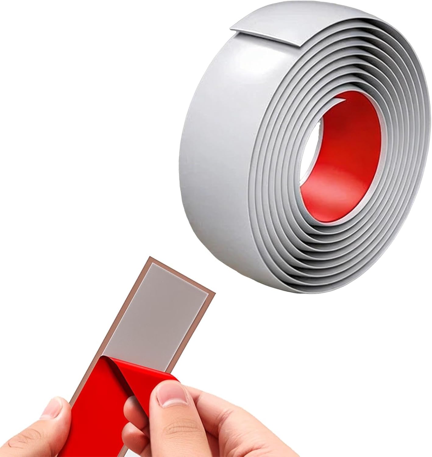 Carpet Threshold Strip Self Adhesive Door Transition Strip, Laminate Flooring Gaps And Doorway Floor Cover, PVC Threshold Edging Trim, Length 3.3ft 6.5ft 9.8ft 20ft(Silver,3'x29.5ft)