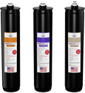American Filter Company® Brand Model # AFC-KN-POI Water Filters, Compatible with Kinetico® K5 systems, Cartridge set (Part # 9461A, 9306B & 9428A) Purple/Orange/Ivory - 6 Month Pack