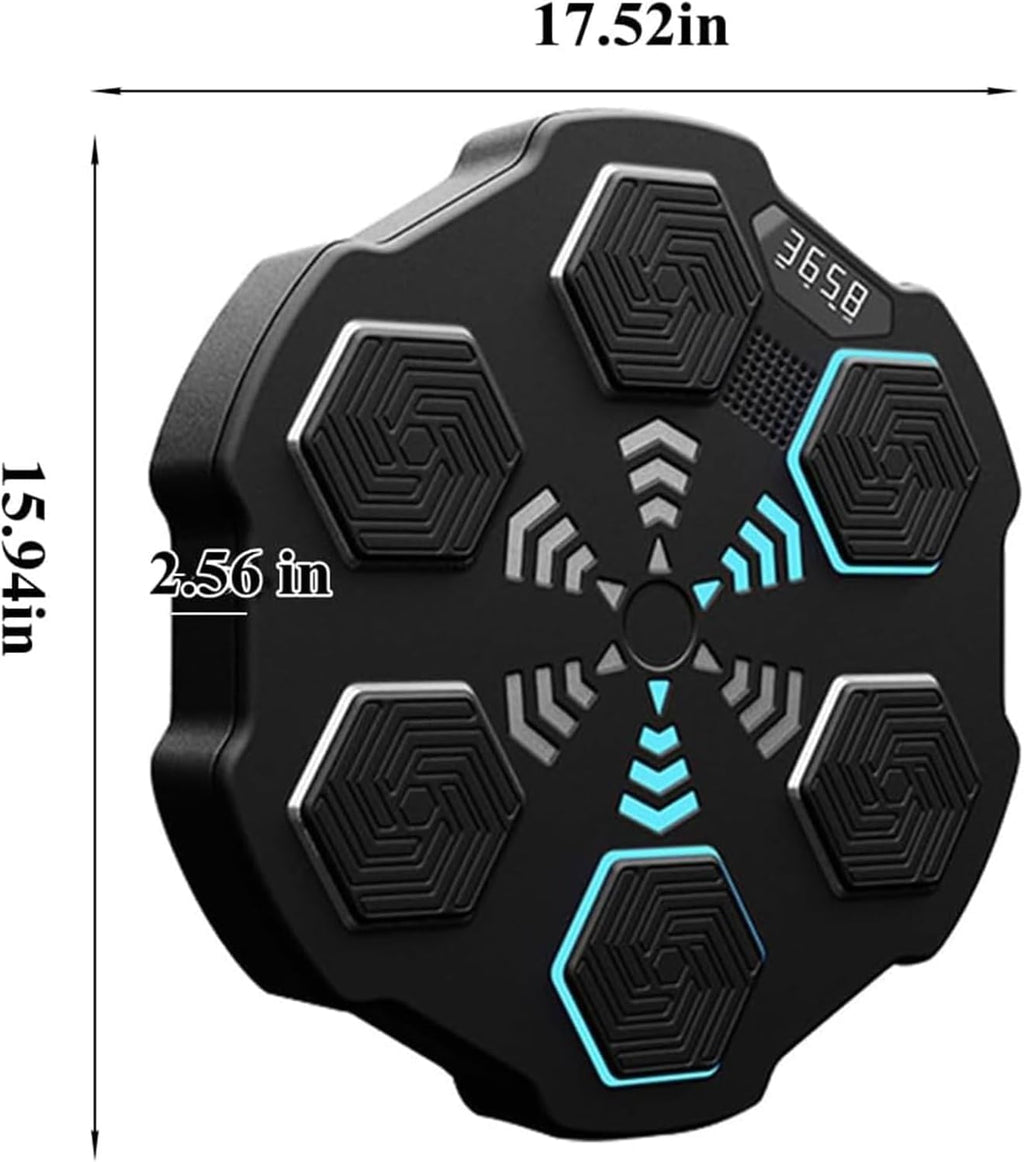 Music Boxing Strike Pads, Smart Boxing Machine with LED Counter, Wall Mounted Boxing Training Punching Equipment, USB Charging Boxing Strike Pads for Amateur Home Workout Boxing