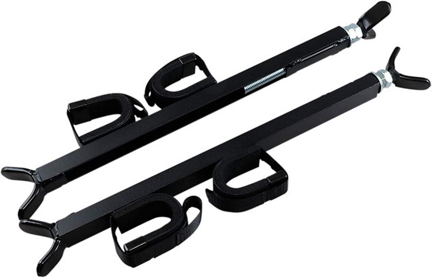 Great Day Quick-Draw Overhead Gun Rack - For UTVs With Roll Bar Depth of 15-23in - Black Powder-Coated Finish - 2 Gun Model, QD855-OGR