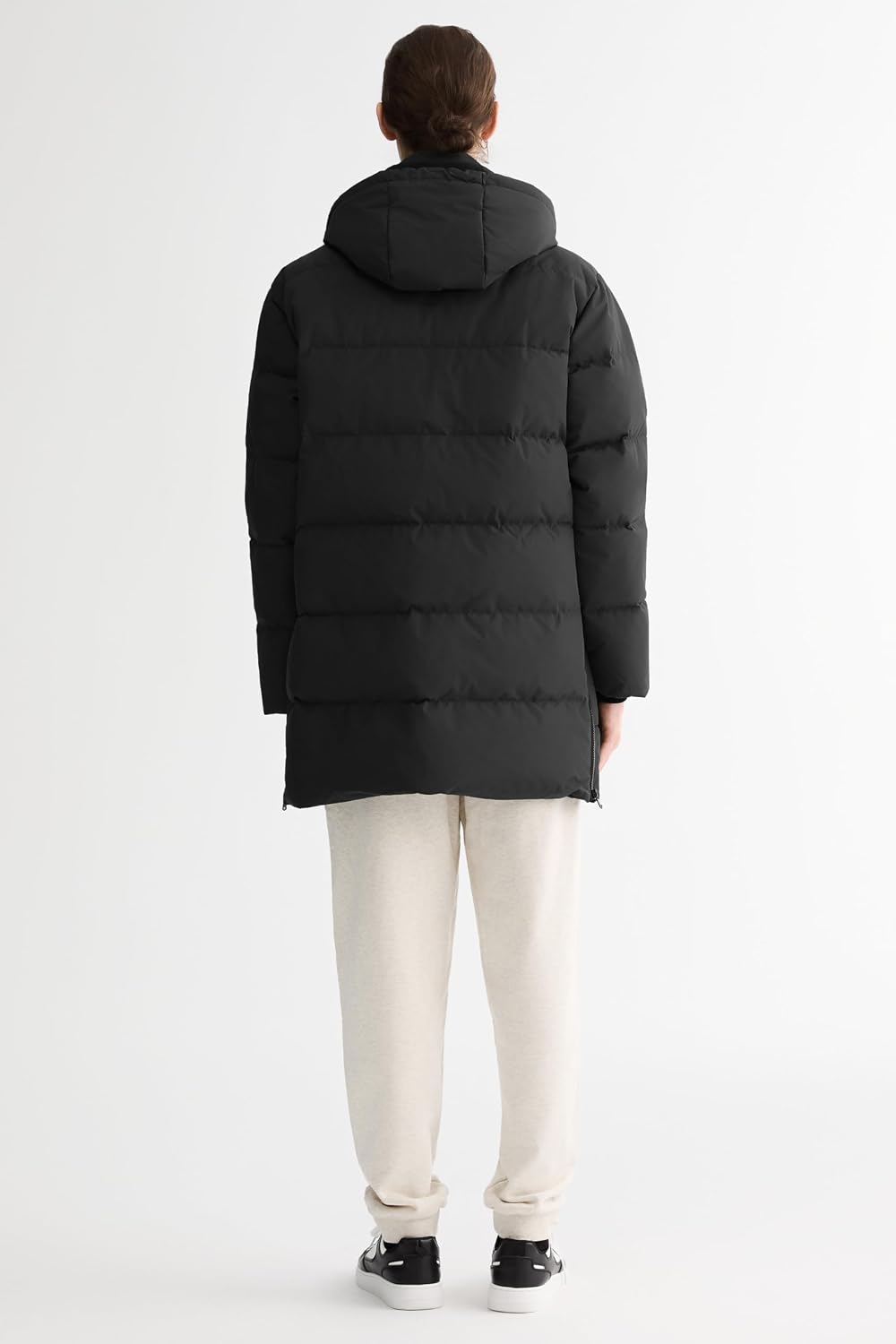 Orolay Men's Thickened Down Jacket Hooded Winter Puffer Jacket with 6 Pockets