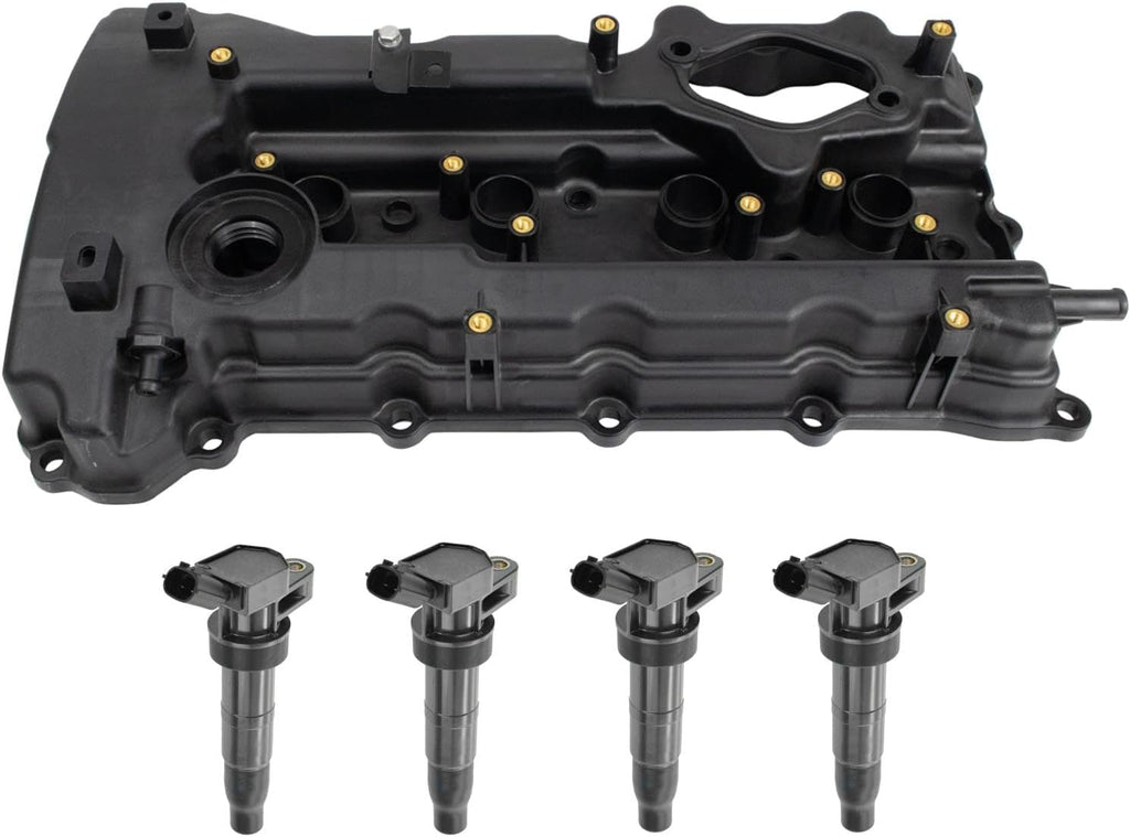 TRQ Ignition Coil Kit 5 Piece Compatible with 2011 Hyundai Sonata 2014-2015 Tucson 2011-2013 Kia Optima 2014-2016 Sportage