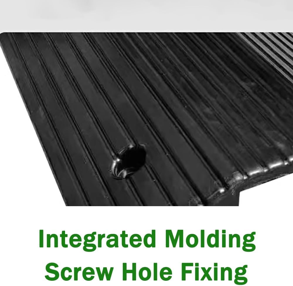 3' Rise Wheelchair Ramp Access Ramps, Bridge Threshold Ramp Heavy Duty Rubber Entry Ramps for Sidewalk Driveways Doorway