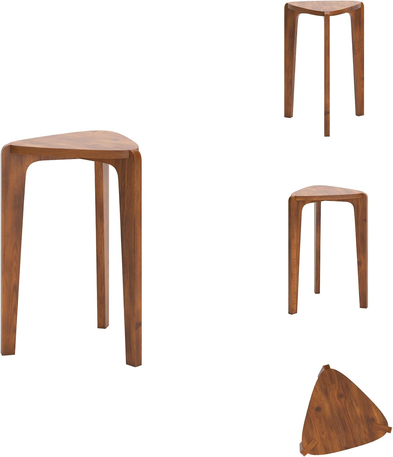 Signature Design by Ashley Brynnleigh Contemporary Nesting Accent Table, Set of 2, Light Brown
