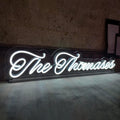 Personalized Neon Sign Tabletop, Custom Neon Sign with Stand, Custom Light Up Business Sign for Table, Wedding Bedroom Nursery Anniversary Party Home Bar Shop Salon Décor, Birthday Gift (1 Line, 20')