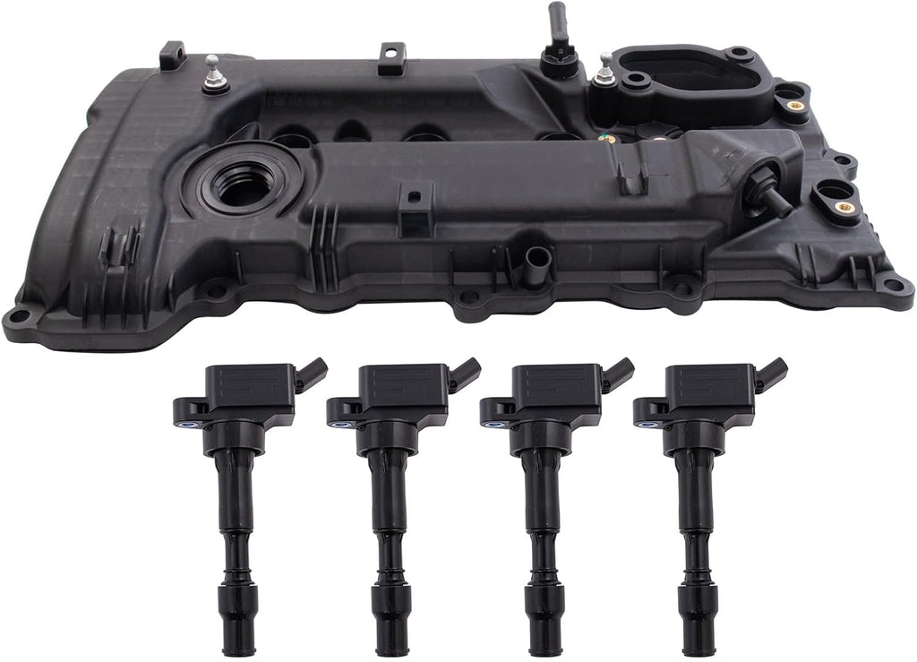 TRQ Ignition Coil Kit 5 Piece Compatible with 2015-2016 Hyundai Elantra 2017-2018 Kia Forte