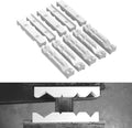 NICECNC 10PCS 5 Set 8' 'V' Shape Vise Soft Jaws For Kurt 8' x 1.38' x 1.181' Soft Vise Jaws Set Aluminum Compatible with 8' Vise Chick, Kurt,Te-co Parlec, Toolex, Magnum Conquest, and Some Imports.