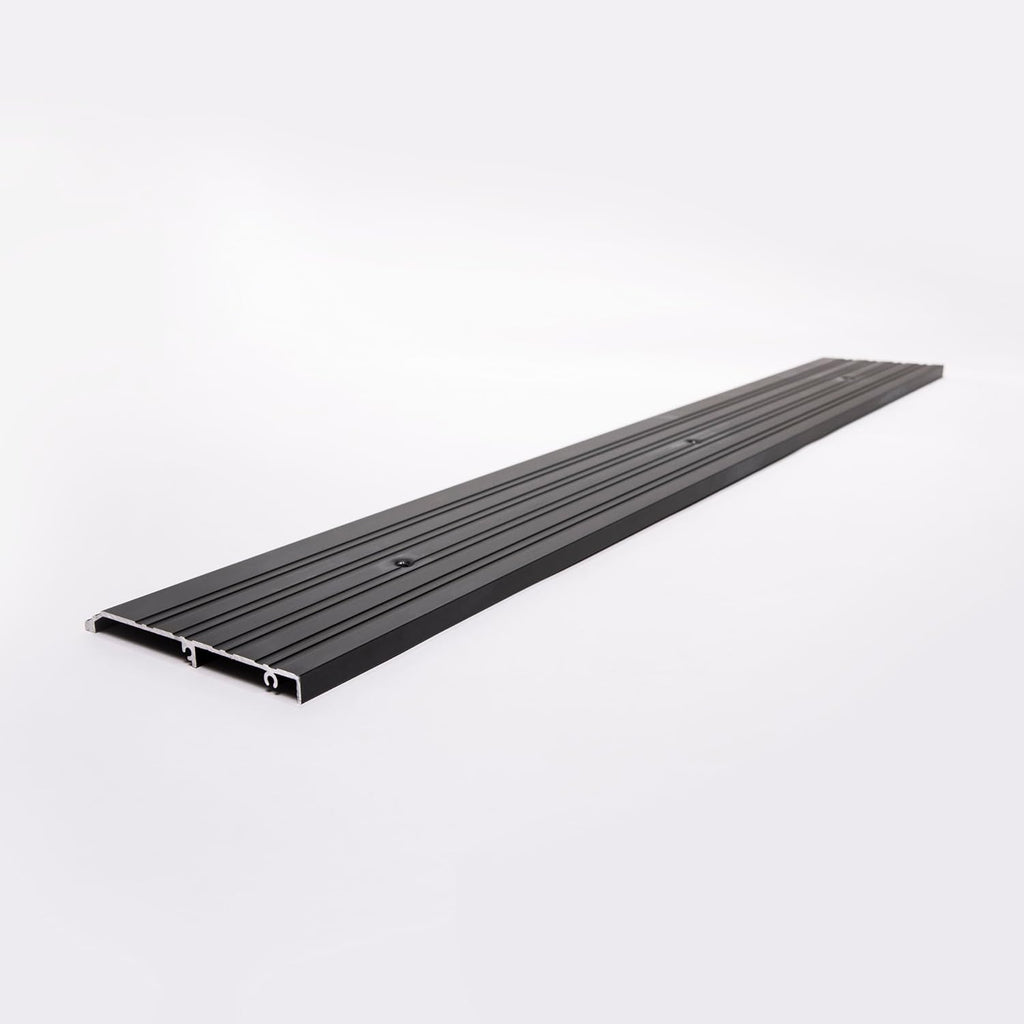 ADA Tile Saddle Threshold Aluminum ADA Compliant Door Saddle for Tile Floors – 1/2' Height – 5-1/2' or 6-1/2' Wide – Prehung Ready, Top Screw Holes Commercial-Residential (48'x 5 1/2')
