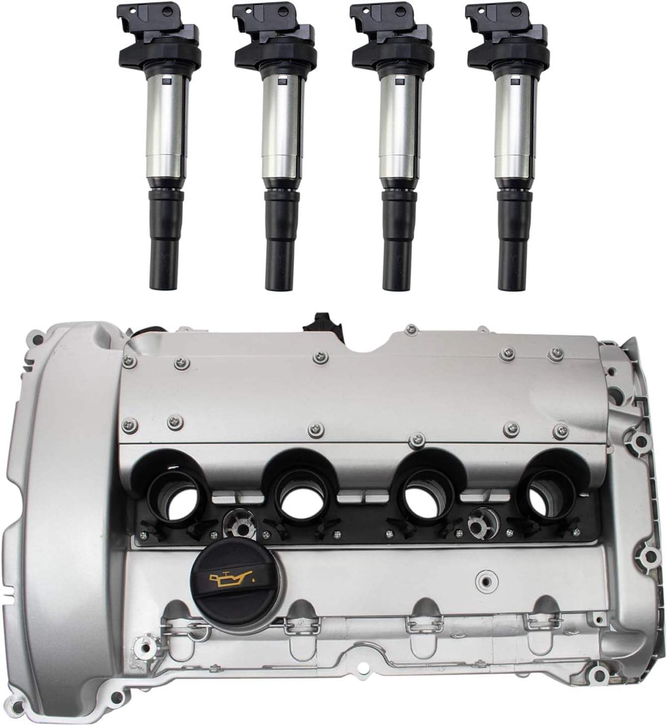 TRQ Ignition Coil Kit 5 Piece Compatible with 2007-2012 Mini Cooper