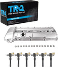 TRQ Ignition Coil Kit 7 Piece Valve Cover Compatible with 1999-2000 BMW 323i 2000 323Ci 2001-2002 325i 325Ci 325xi 2001-2002 330i 330Ci 330xi 2001-2002 530i 2001-2003 X5 1999-2002 Z3