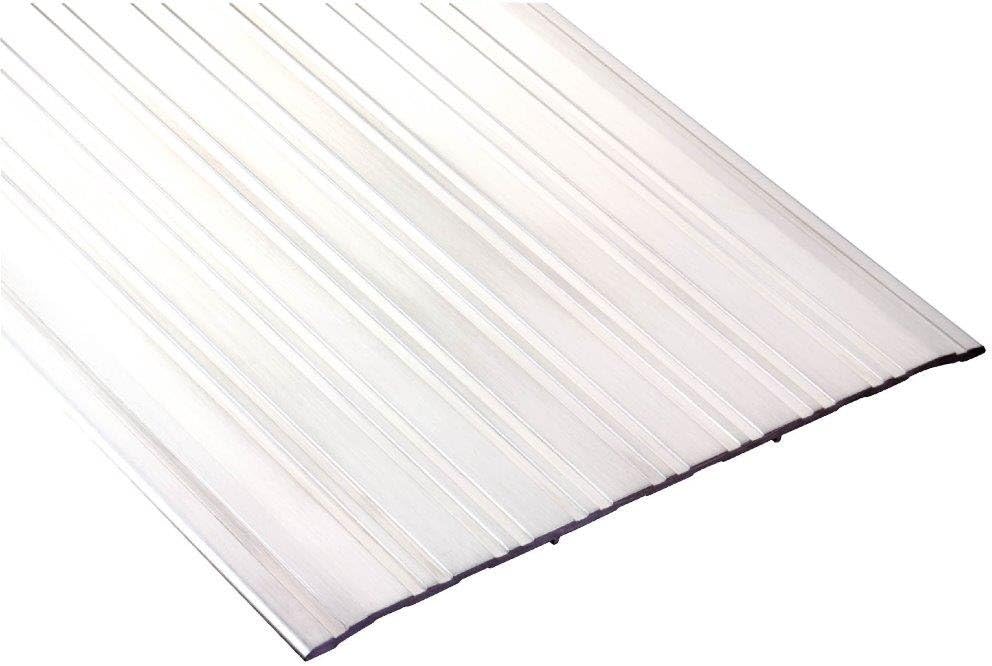 Pemko - 2748A72 Aluminum Fluted Saddle Threshold, Mill Finish, 8'W x 72'L x 1/4'H