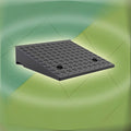 Portable Wheelchair Ramp, Rubber Driveway Curb Ramps, 2' 5' 7' Rise Doorway Threshold Ramp, Steps Transition Ramp for Warehouse Sidewalk Steps(50x50x13cm)